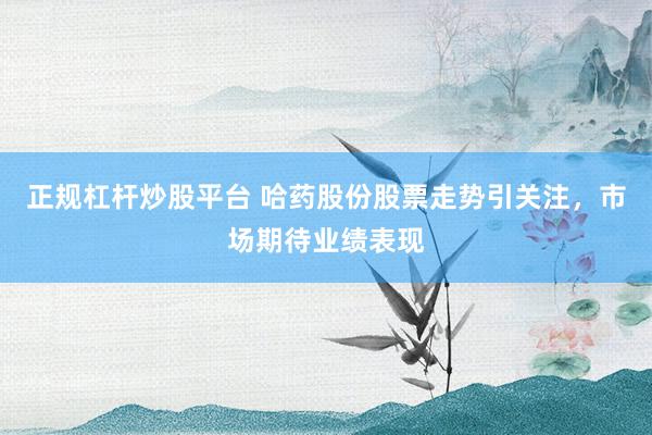 正规杠杆炒股平台 哈药股份股票走势引关注，市场期待业绩表现