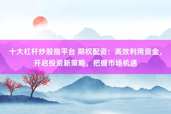 十大杠杆炒股指平台 期权配资：高效利用资金，开启投资新策略，把握市场机遇