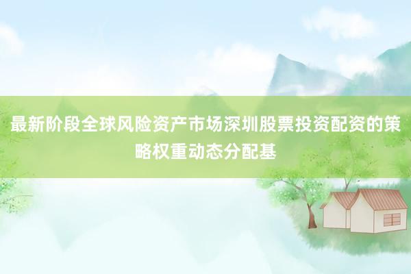 最新阶段全球风险资产市场深圳股票投资配资的策略权重动态分配基